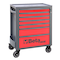 Beta Rolling Tool Cabinet, 7 Drawer, Red, Steel, 29 in W x 17-1/2 in D x 38 in H 024004673 - alternate 1